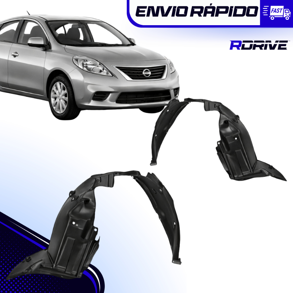 Parabarro Versa 2011 a 2014 Dianteiro Direito Esquerdo Nissan Molde Original