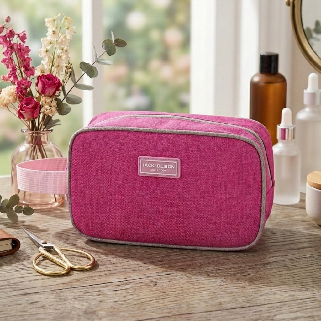 Necessaire Grande com Alça Lateral Impermeável com melhor custo benefício| Jacki Design
