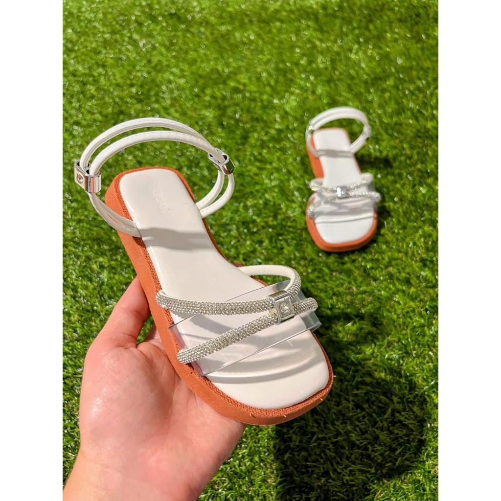 Papete Infantil Feminina kids com Strass Transparente Confortável Leve Menina Lançamento 2026