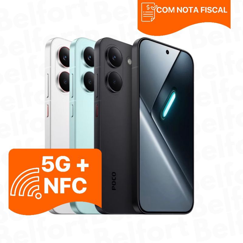Celular Xiaomi POCO X8 Pro Global 5G 512GB / 256GB 12GB / 8GB RAM 50MP 120HZ AMOLED 6500 MaH Original Novo Lacrado
