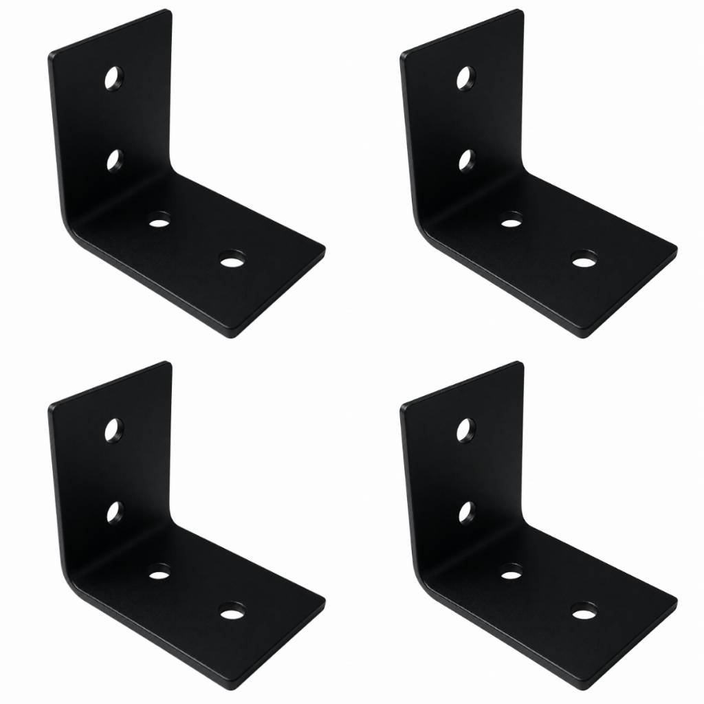 4 Cantoneira Viga 6x6 cm Suporte Para Pergolado Madeiramento