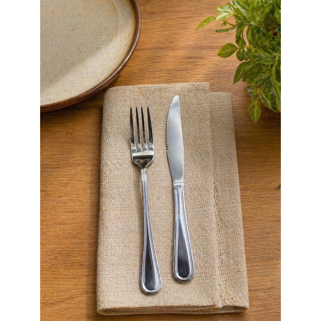 Faca de Mesa Aço Inox Buffet Reforçada Corte Preciso Restaurante Cozinha Unidade