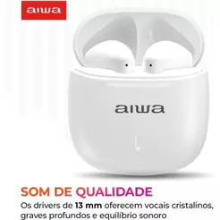 Earbud Aiwa AWS-EB-05-W Bivolt
