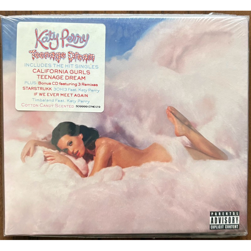 CD Duplo Katy Perry Teenage Dream digipack com cheiro de doce algodão lacrado importado