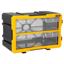 Organizador Plástico Tipo Gaveta 2 Compartimentos Tipo Gaveta Capacidade 3kg OPV002 Vonder