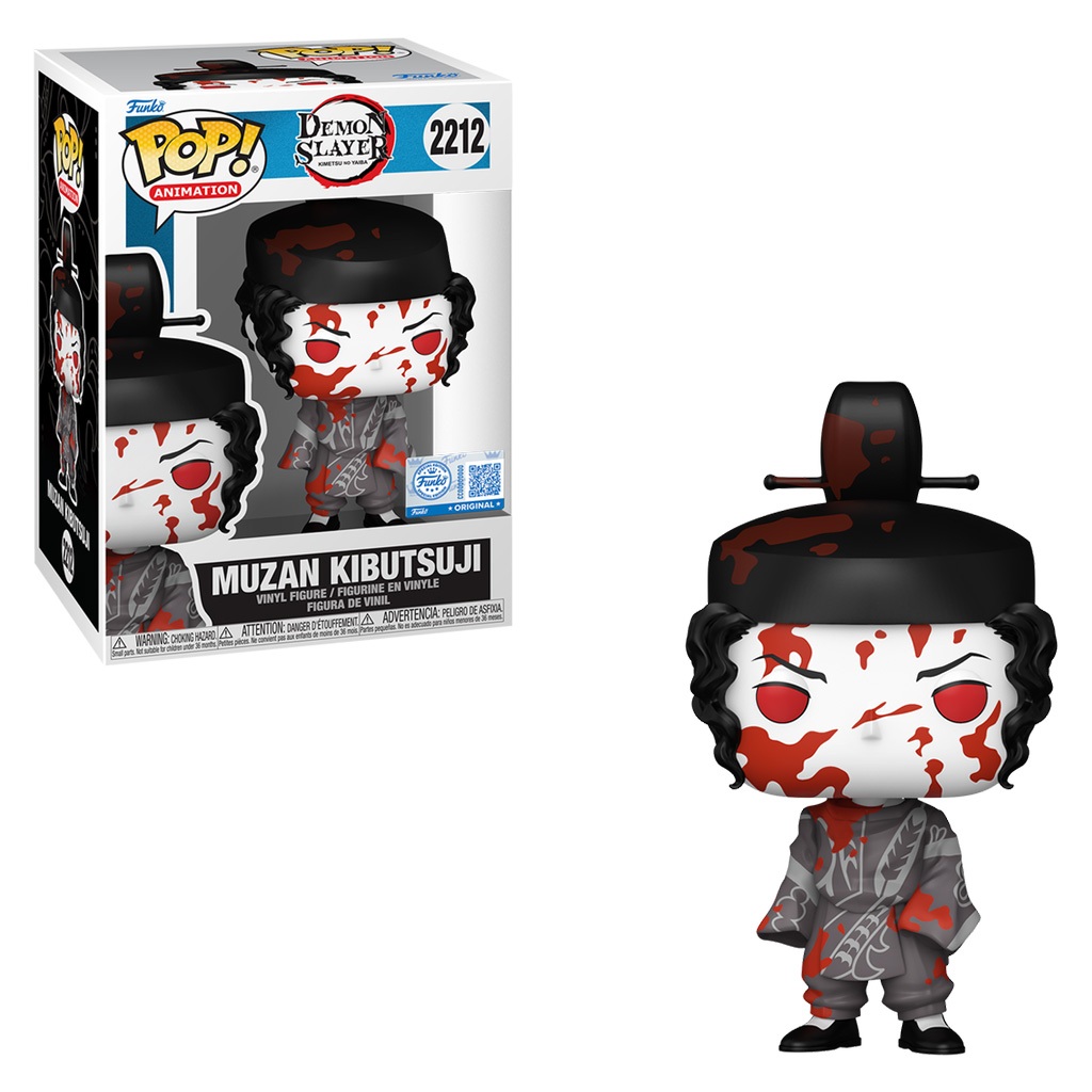 FUNKO POP ANIMATION DEMON SLAYER: KIMETSU NO YAIBA EXCLUSIVE - MUZAN KIBUTSUJI 2212 NOVO ORIGINAL