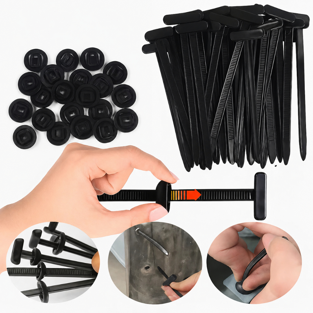 Enforca Gato Abraçadeira de Nylon Presilhas Automotivas Fivela Nylon Fita Auto Travante para Uso Universal