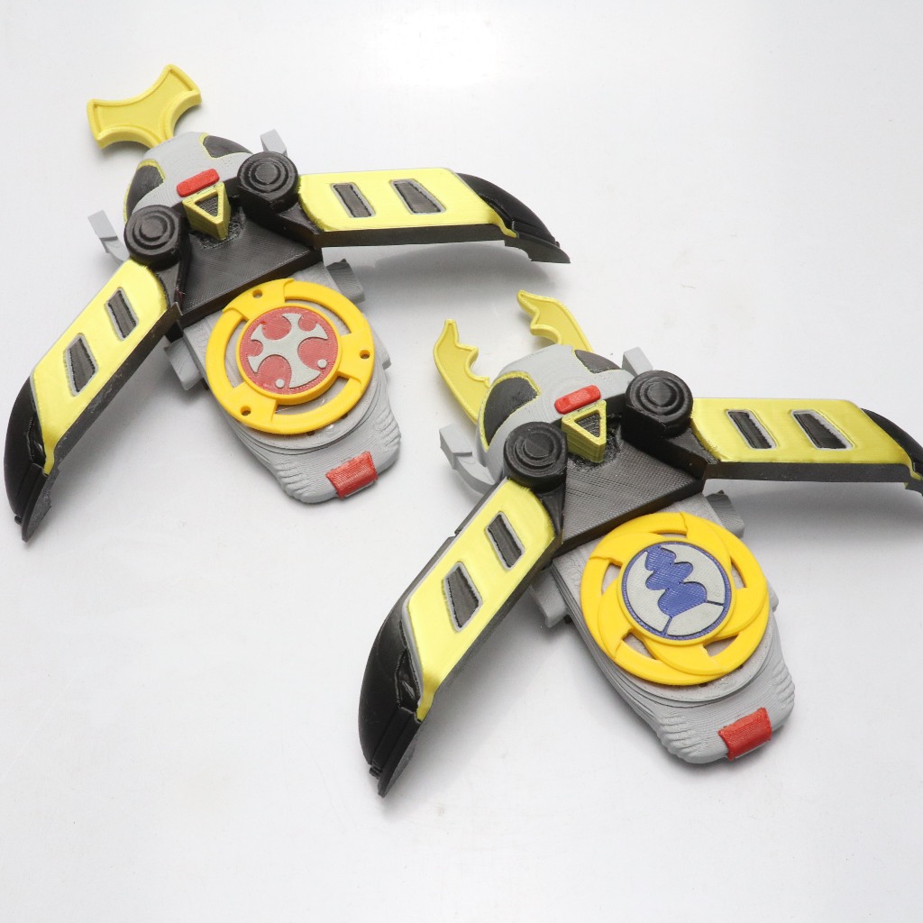 Thunder Morpher Ninja Storm Impressão 3D - ModeloS Navy e Crimson