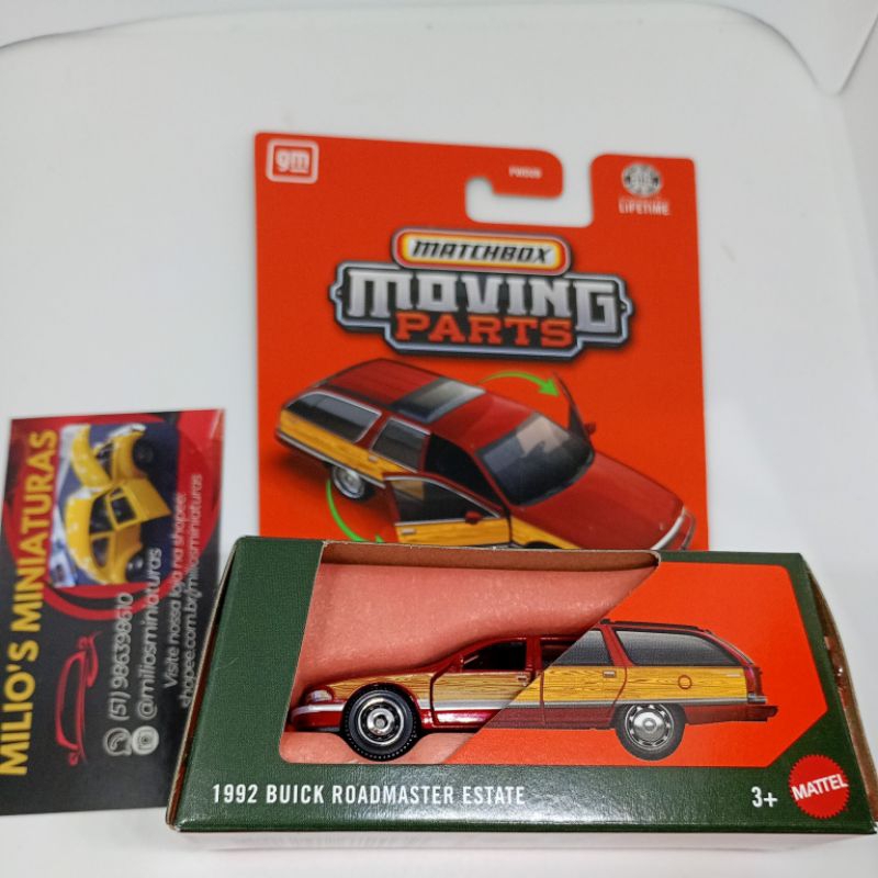 Miniatura Carrinho Matchbox Moving Parts 1992 Buick Roadmaster Estate