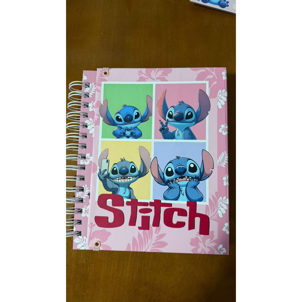 Agenda + Bloquinho + Bloco Calendario Little Stitch Escolar