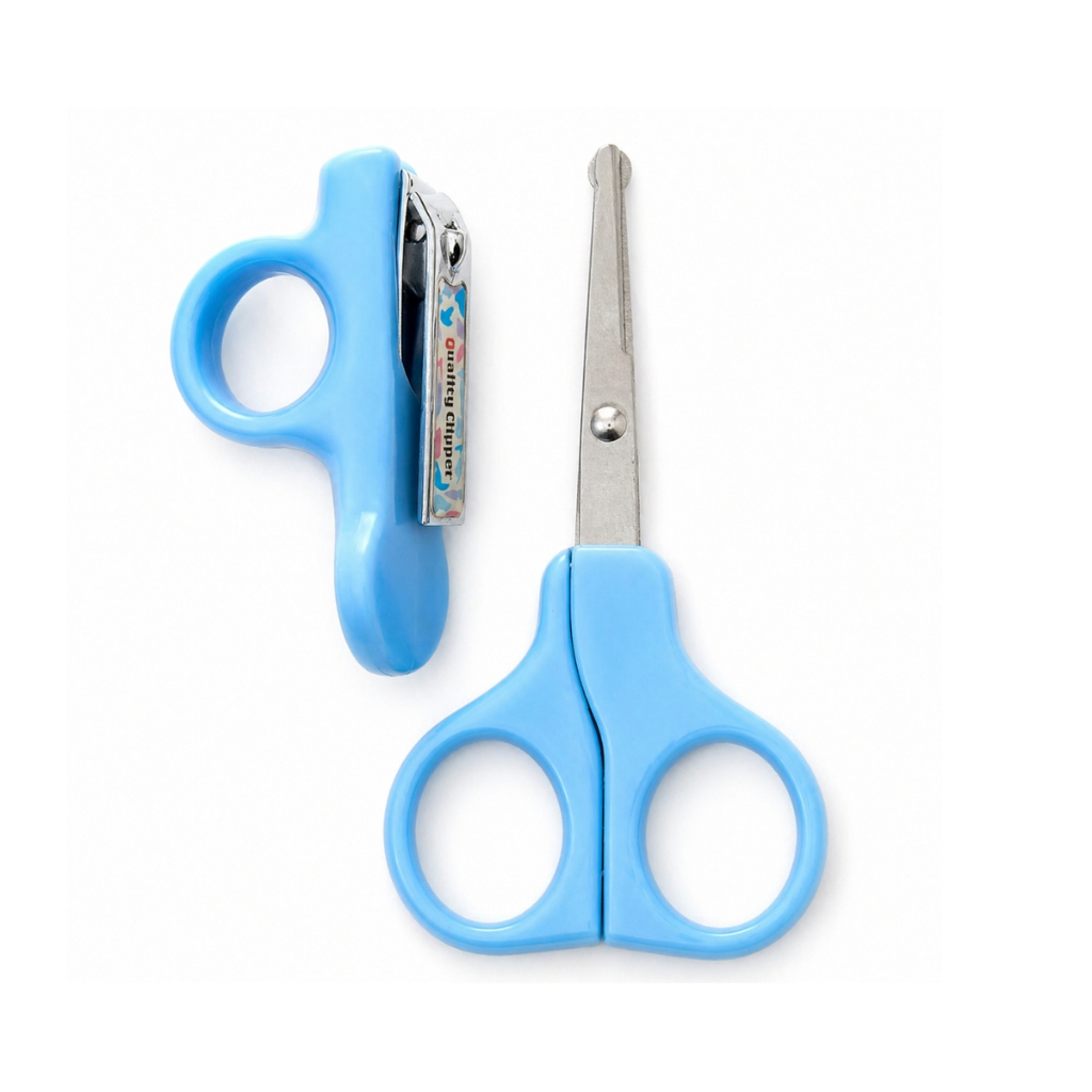 Kit Higiene Bebê Cuidados Tesoura Cortador Manicure Recém Nascido Infantil
