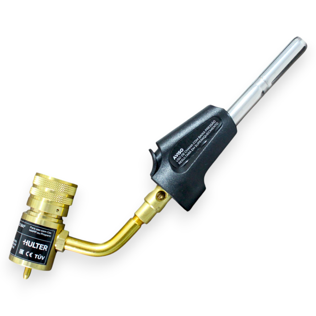 Maçarico Portátil Acendimento Automático Giro 360º Hulter