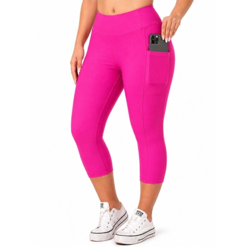 Calça Capri ciclista Corsário Legging Academia 2 Bolsos