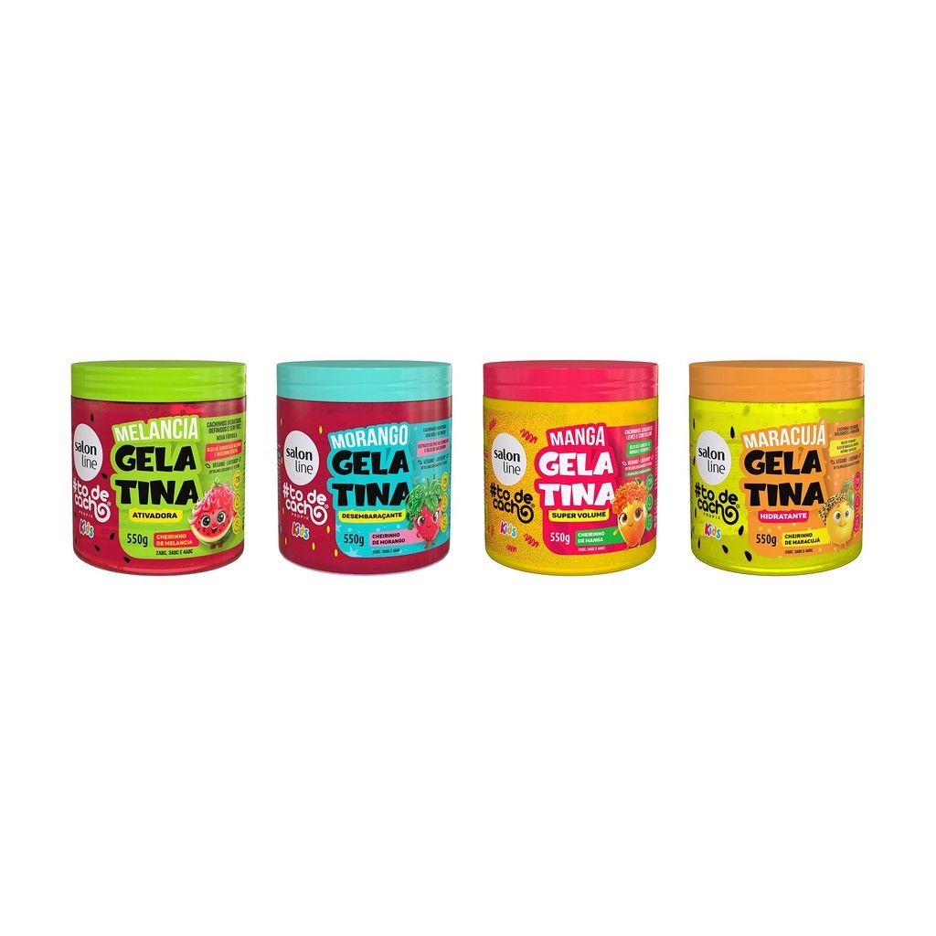Combo com 4 Gelatinas de Frutinhas #todecacho