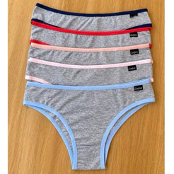 Kit 5 Calcinha Lingerie Sexy Roupa Intima Lingerie feminina Sensual Tanga Confortável