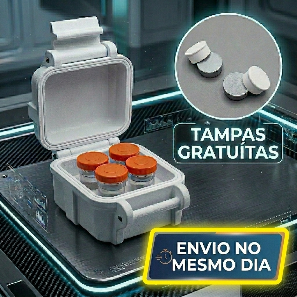 Kit Porta Ampola + Tampas 3ml Tirze Organizador 4 Frascos
