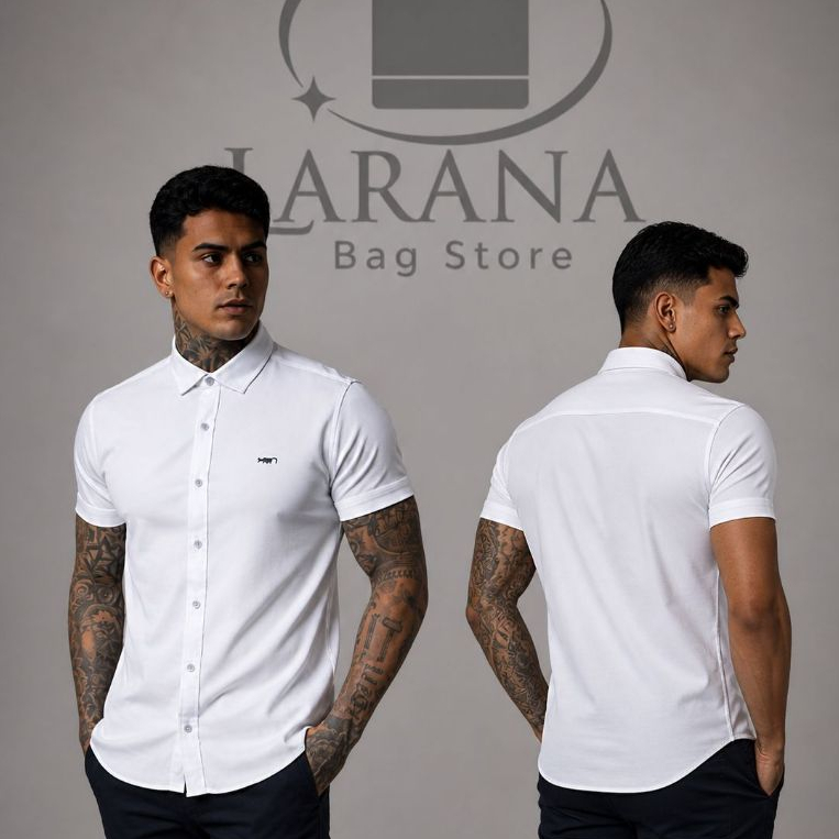Camisa Masculina Viscose com Elastano Não Amassa | Casual Leve e Confortável | Estilo Social Moderno