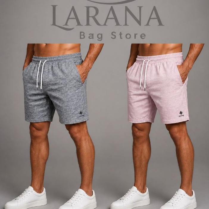 Kit 2 Bermudas Masculinas Linho com Elastano | Estilo Praiano Leve | Conforto Casual Diário