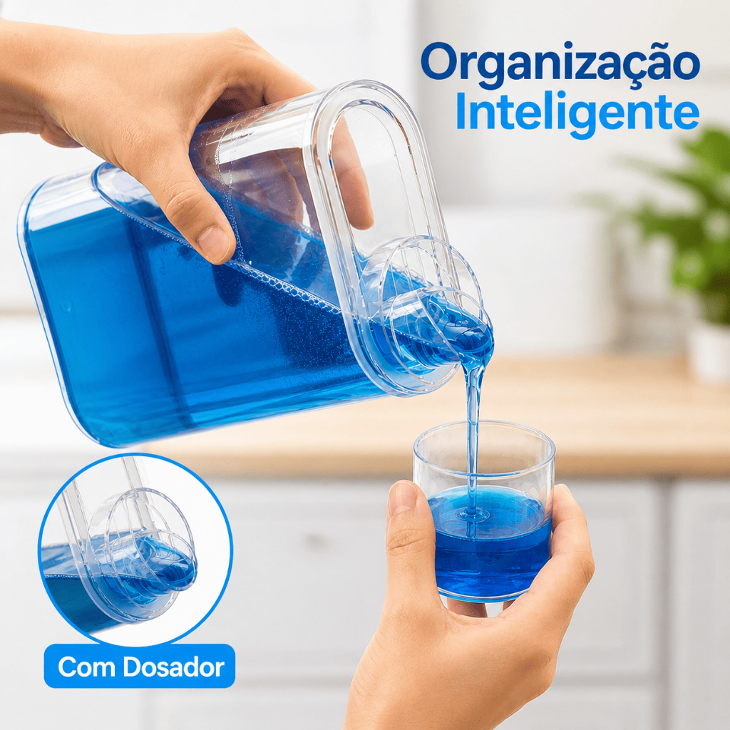 Dispenser Multiuso Transparente 200ML 1200ML Dosador Detergente Sabão Líquido Tampa Cozinha Banheiro