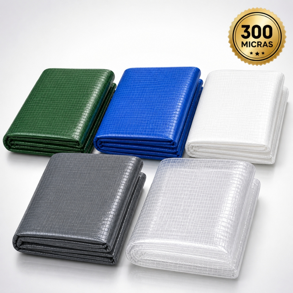 Lona Forte Polietileno 2x2 300 Micras Varias Cores Multiuso Impermeável