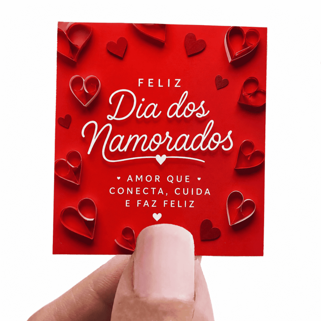 Mini Cartão Tag Dia dos Namorados Cliente Presente