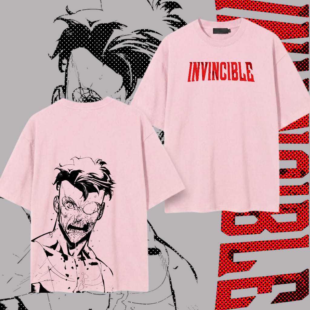 Detalhes do Camiseta Masculina Invicible Serie Animação Hq Quadrinhos Invencivel Mark Oversized Masculina