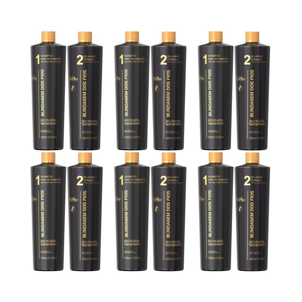 Kit Progressiva Blindagem Dos Fios 6 Shampoo + 6 Ativo