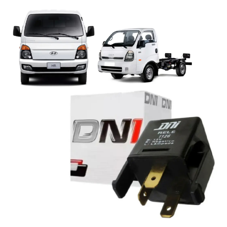Relé De Pisca DNI 1118 12v 3 Pinos - Mitsubishi / Hyunday / Hr / Sonata / Santa Fe / Kia