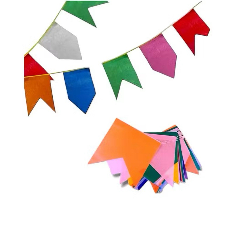 Varal De Bandeirinnas Junina | 10 Metros, 18 Bandeiras Cada Varal | Material: Seda E Plástico | Unidade Ou Kits De Pacot