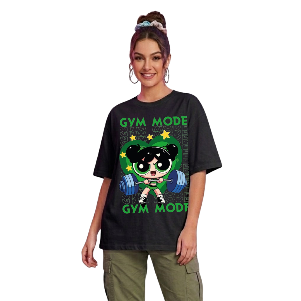 Camiseta Feminina Oversized Para Malhar Meninas Super Poderosas 100% algodão Premium Edição Limitada