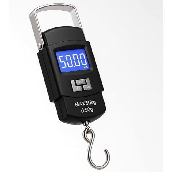 Balança Digital  Portátil de Gancho Até 50kg Preto Tomate STC-02