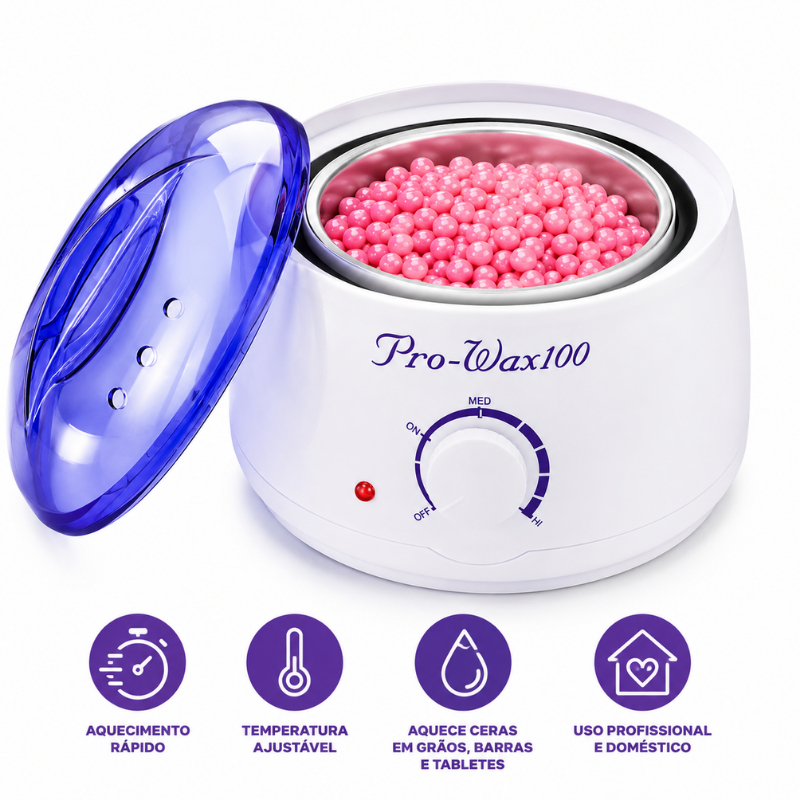 Panela Elétrica de Cera Quente para Depilação termocera bivolt WT100 Envio Imediato