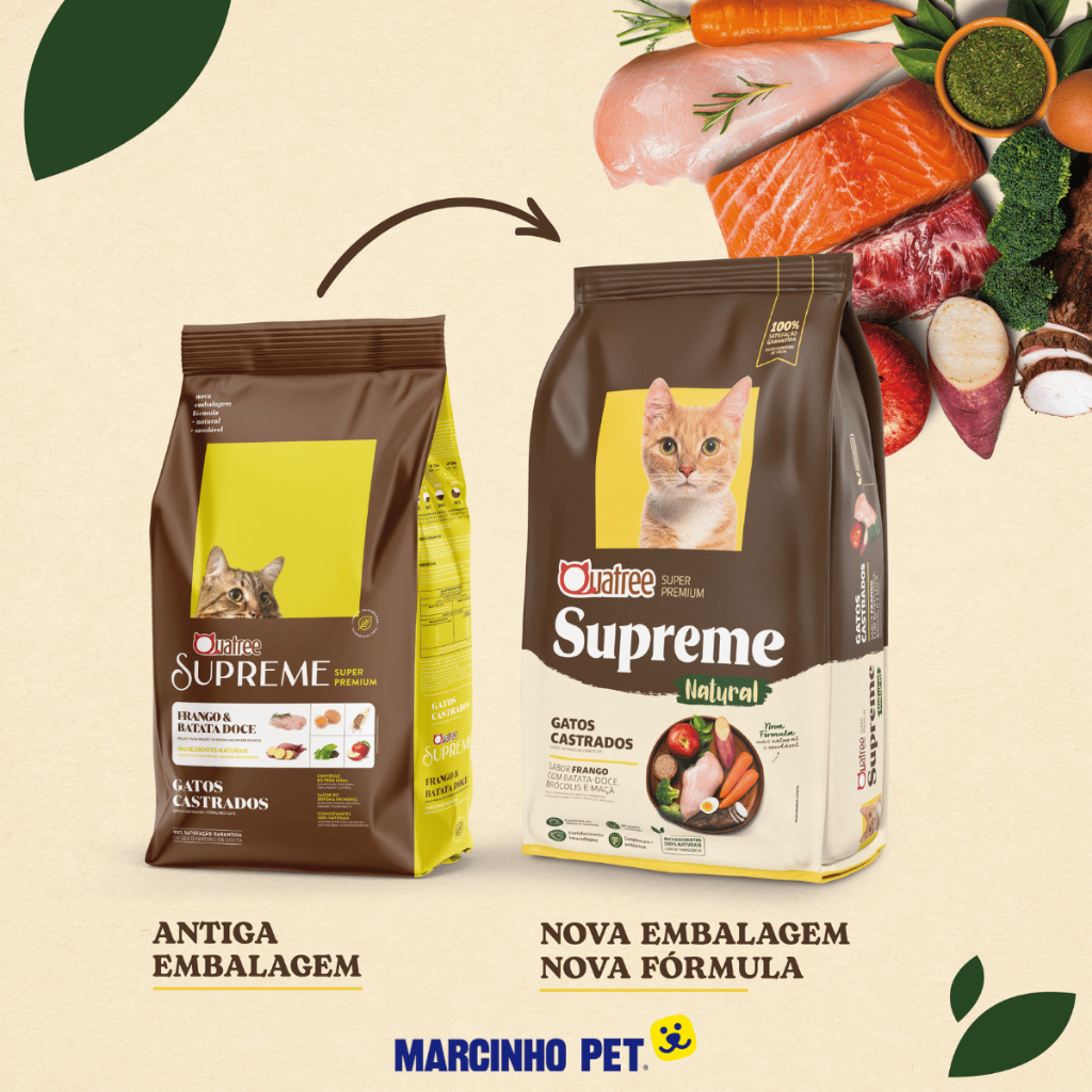 Ração Gato Castrado Ração Quatree Gatos Castrados 10kg Ração para Gatos Castrados 10kg Frango