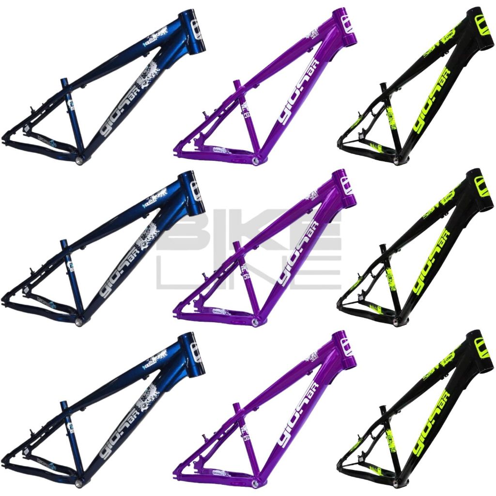 Quadro 26 Gios 4TRIX Wheeling Alumínio Grau Dirt Jump DH Freeride Bike Bicicleta