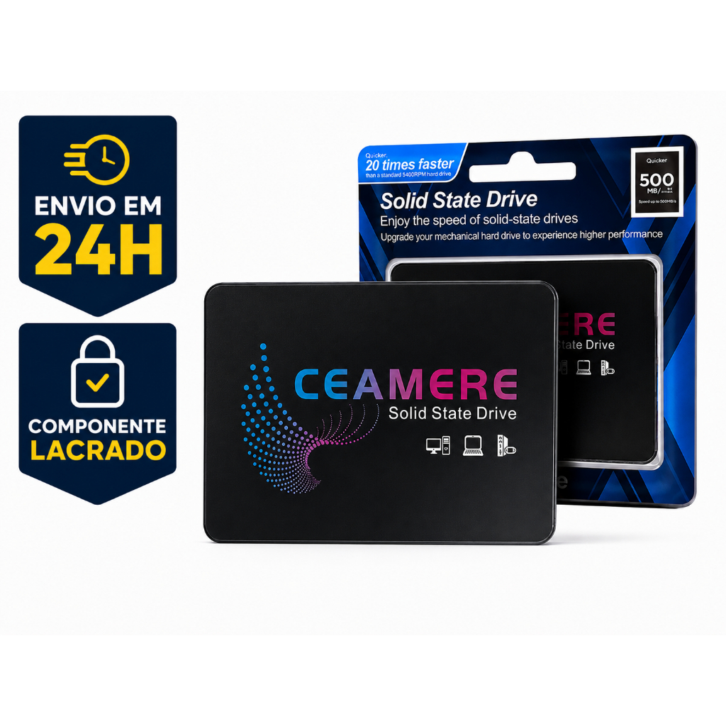 SSD SATA 240GB CEAMERE / YMEITON - ENTREGA RÁPIDA, NOVO, LACRADO, SSD LIMPO - SEM SISTEMA