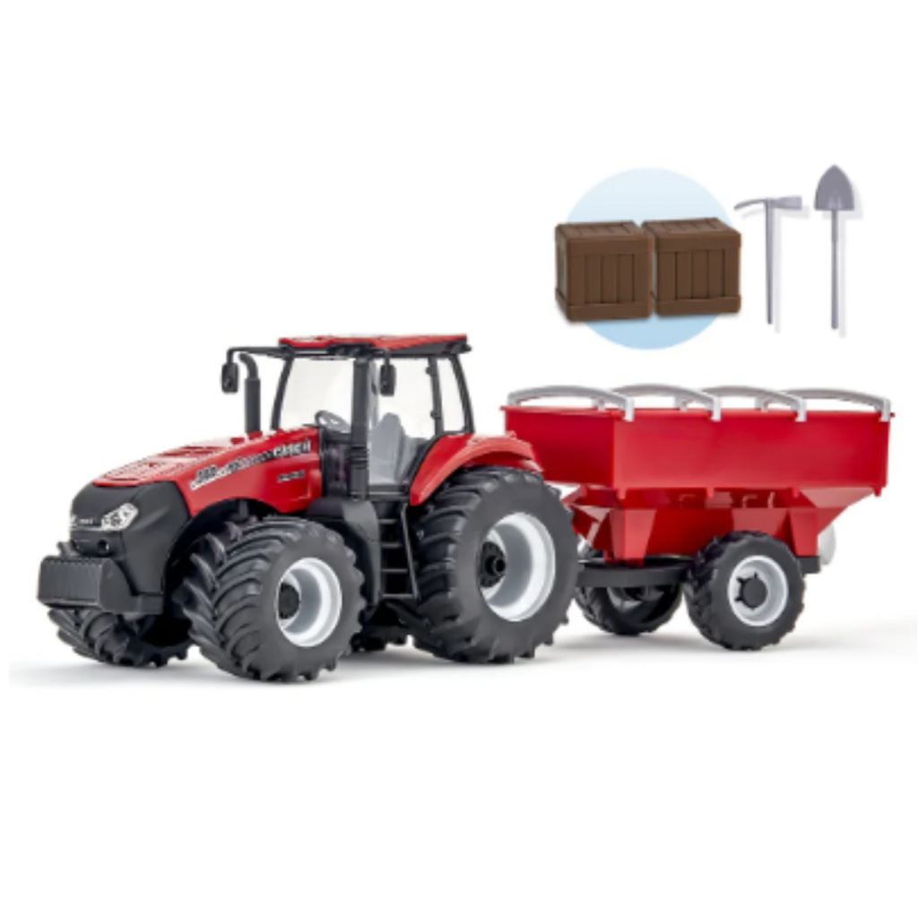 Trator Brinquedo Case Magnum Graneleiro Miniatura