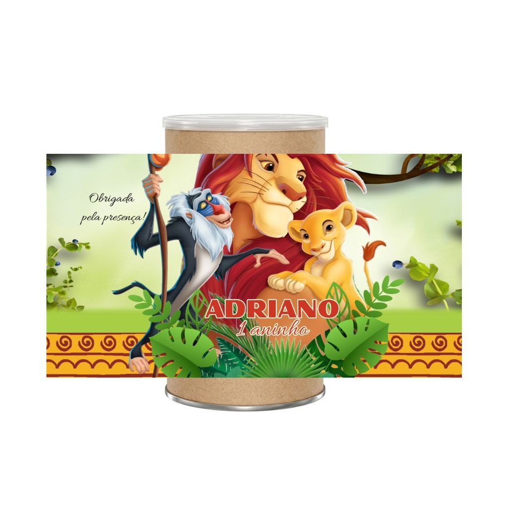 🦁 Rótulo Personalizado para Lata de Nescau (370g/400g) 🦁 Transforme latas comuns em lembrancinhas inesquecíveis.