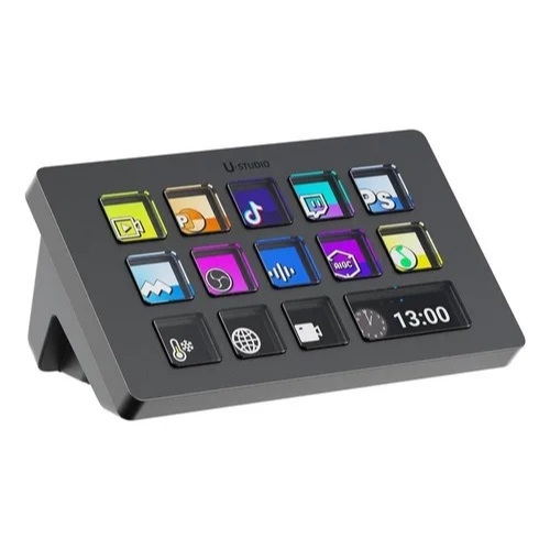 Ulanzi D200 U-studio Macro Teclado Controlador De Stream, 14 Cor De Teclado Preto Idioma Inglês Us