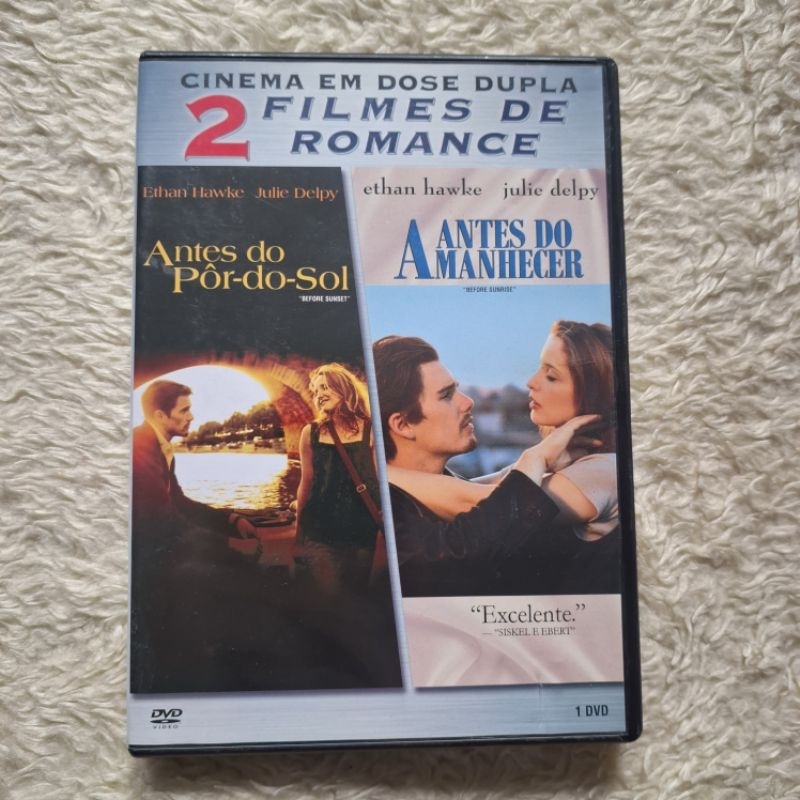 Dvd Duplex 2 Filmes em 1: Coleção Before Sunrise - Antes do Amanhecer (1995) e Antes do Por do Sol (2004) (Ethan Hawke)