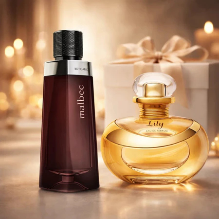 Kit 01 ate 02 Perfumes Llllly + Mbec Fragancia de Luxo Marcante