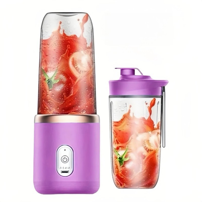 Mini Liquidificador Portátil Shake 6 Lâminas 400ML Espremedores Recarregável Espremedor Elétrico