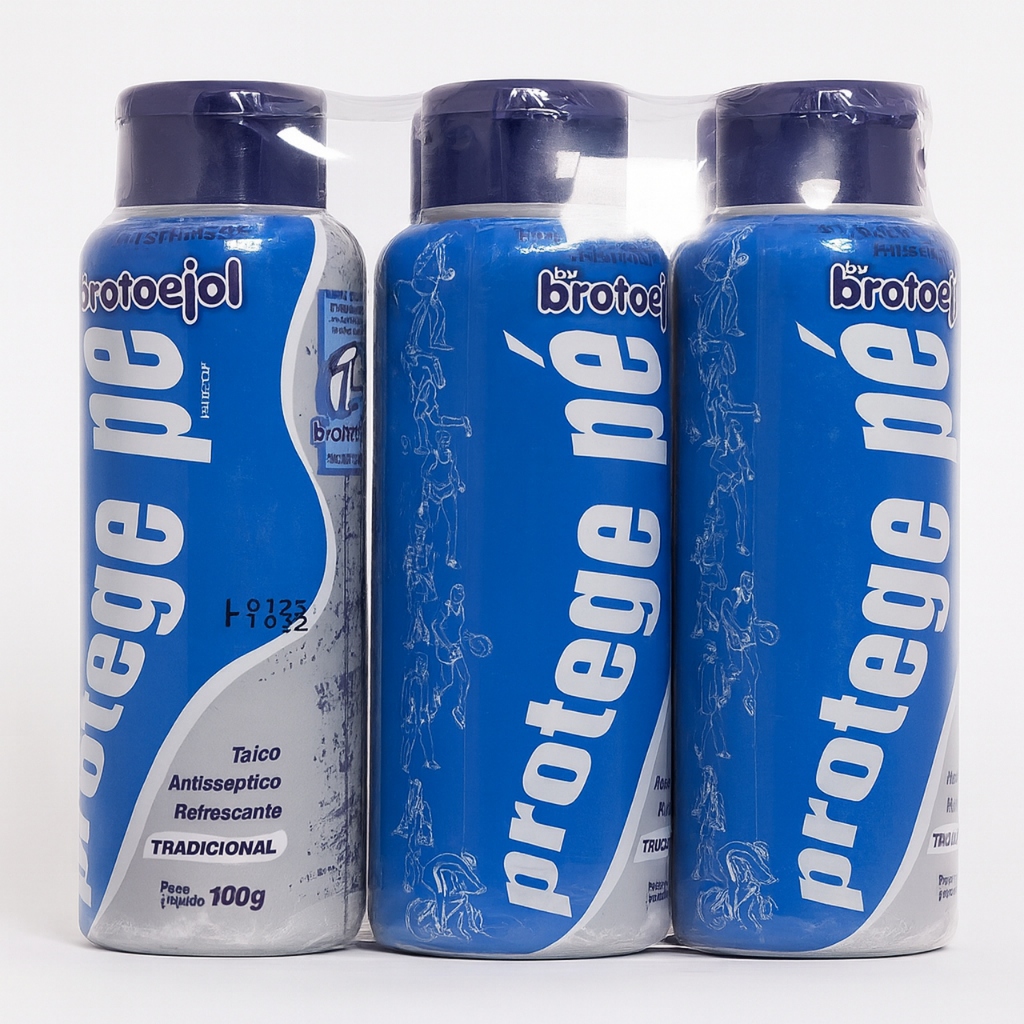 3 Talco Para Pés 100g Tradicional Leve 3 Pague 2 Brotoejol