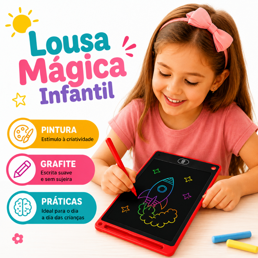 Lousa Magica Infantil Grande Para Desenhar Tablet Magico Infantil Digital