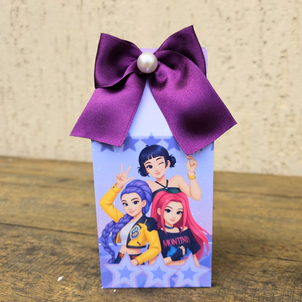 Personalizados Kit Caixas Guerreiras do Kpop/Lembrancinha de Festa /Aniversário/Mimo Caixa MILK