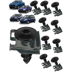 20 Parafusos Bucha do Parachoque Parabarro Linha Fiat Doblo Argo Mobi Strada 2002 a 2018 2019