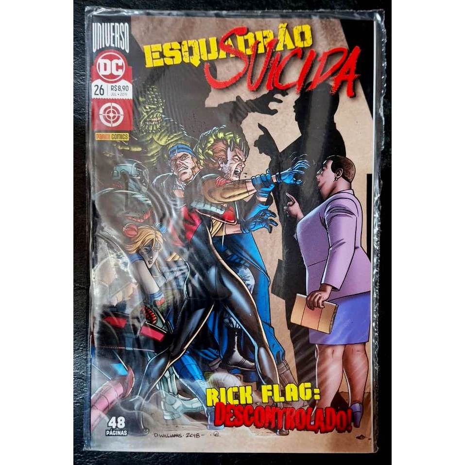 Hq Esquadrão Suicida 26 - Dc Comics - Editora Panini 2019 -  Rob "Robbie" Williams - Nova e Lacrada