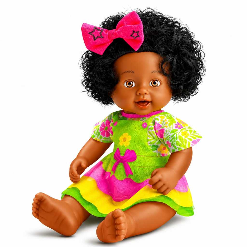 Boneca Rubbie Bee Negra Charmosa Com Cabelo Na Caixa - Bee Toys -