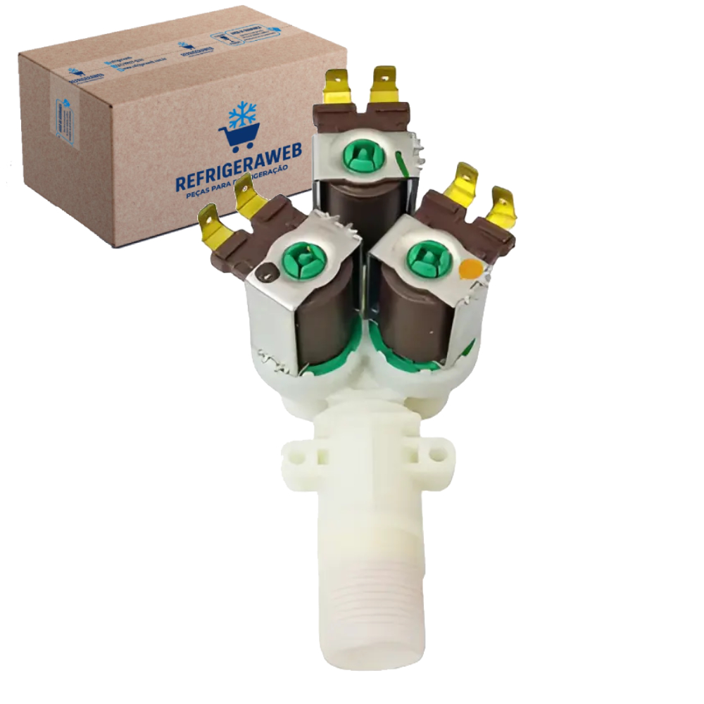 Válvula 3 Vias Compativel Lavadora Brastemp Bwm08a 220v