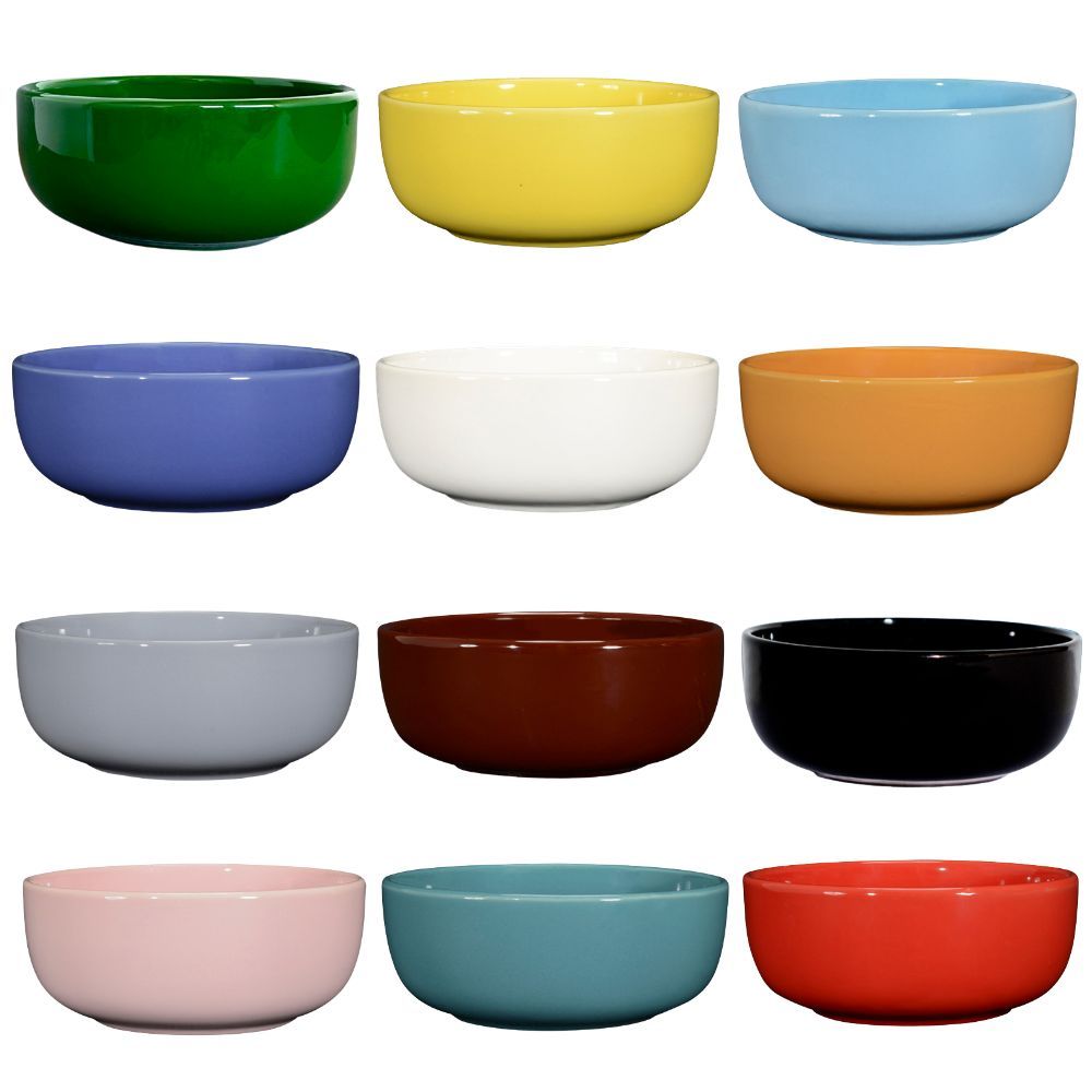 Bowl Tigela Cumbuca 390ml Cerâmica | 12 Cores Sopas Caldos Sobremesas Mesa Posta