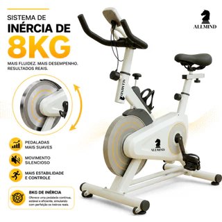Bicicleta Ergometrica Spinning De Alta Performance Bicicleta De Academia Fitness 10Kg De Inercia
